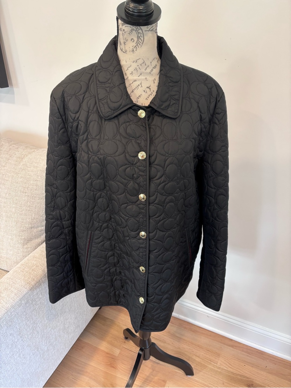 Coach Signature "C" Quilted Jacket size XL NWT